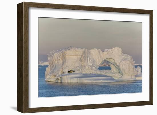 Huge Icebergs Calved from the Ilulissat Glacier, Ilulissat, Greenland, Polar Regions-Michael Nolan-Framed Photographic Print