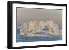 Huge Icebergs Calved from the Ilulissat Glacier, Ilulissat, Greenland, Polar Regions-Michael Nolan-Framed Photographic Print