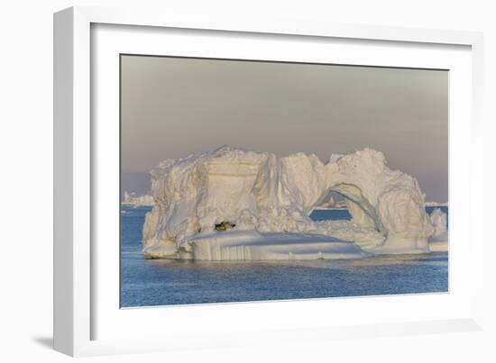 Huge Icebergs Calved from the Ilulissat Glacier, Ilulissat, Greenland, Polar Regions-Michael Nolan-Framed Photographic Print