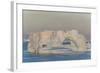 Huge Icebergs Calved from the Ilulissat Glacier, Ilulissat, Greenland, Polar Regions-Michael Nolan-Framed Photographic Print