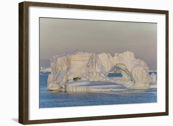 Huge Icebergs Calved from the Ilulissat Glacier, Ilulissat, Greenland, Polar Regions-Michael Nolan-Framed Photographic Print