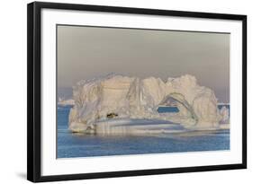 Huge Icebergs Calved from the Ilulissat Glacier, Ilulissat, Greenland, Polar Regions-Michael Nolan-Framed Photographic Print