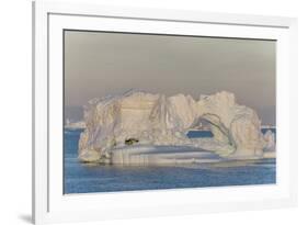 Huge Icebergs Calved from the Ilulissat Glacier, Ilulissat, Greenland, Polar Regions-Michael Nolan-Framed Photographic Print