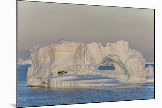 Huge Icebergs Calved from the Ilulissat Glacier, Ilulissat, Greenland, Polar Regions-Michael Nolan-Mounted Photographic Print