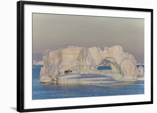 Huge Icebergs Calved from the Ilulissat Glacier, Ilulissat, Greenland, Polar Regions-Michael Nolan-Framed Photographic Print