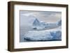 Huge Icebergs Calved from the Ilulissat Glacier, Ilulissat, Greenland, Polar Regions-Michael Nolan-Framed Photographic Print