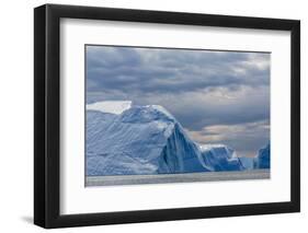 Huge Icebergs Calved from the Ilulissat Glacier, Ilulissat, Greenland, Polar Regions-Michael Nolan-Framed Photographic Print