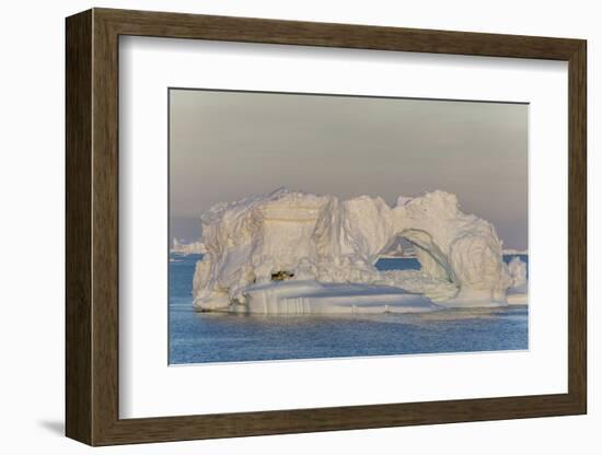 Huge Icebergs Calved from the Ilulissat Glacier, Ilulissat, Greenland, Polar Regions-Michael Nolan-Framed Photographic Print