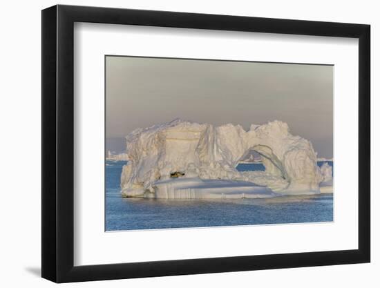 Huge Icebergs Calved from the Ilulissat Glacier, Ilulissat, Greenland, Polar Regions-Michael Nolan-Framed Photographic Print