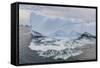 Huge Icebergs Calving from the Ilulissat Glacier, Ilulissat, Greenland, Polar Regions-Michael Nolan-Framed Stretched Canvas