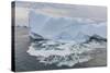 Huge Icebergs Calving from the Ilulissat Glacier, Ilulissat, Greenland, Polar Regions-Michael Nolan-Stretched Canvas