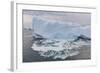 Huge Icebergs Calving from the Ilulissat Glacier, Ilulissat, Greenland, Polar Regions-Michael Nolan-Framed Photographic Print