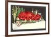 Huge Lobster on Serving Platter-Found Image Press-Framed Giclee Print