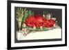 Huge Lobster on Serving Platter-Found Image Press-Framed Giclee Print