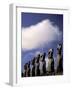 Huge Moai, Ahu Akiri, Easter Island, Chile-Keren Su-Framed Photographic Print