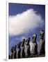 Huge Moai, Ahu Akiri, Easter Island, Chile-Keren Su-Framed Photographic Print