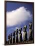 Huge Moai, Ahu Akiri, Easter Island, Chile-Keren Su-Framed Photographic Print