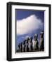 Huge Moai, Ahu Akiri, Easter Island, Chile-Keren Su-Framed Photographic Print