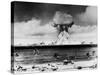 Huge Mushroom Cloud Hangs over Bikini During American Atomic Bomb Test-null-Stretched Canvas