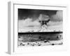 Huge Mushroom Cloud Hangs over Bikini During American Atomic Bomb Test-null-Framed Photographic Print