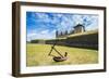 Huge Old Anchor before UNESCO World Heritage Site Kronborg Renaissance Castle, Helsingor, Denmark-Michael Runkel-Framed Photographic Print