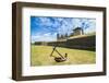 Huge Old Anchor before UNESCO World Heritage Site Kronborg Renaissance Castle, Helsingor, Denmark-Michael Runkel-Framed Photographic Print