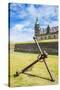 Huge Old Anchor before UNESCO World Heritage Site Kronborg Renaissance Castle, Helsingor, Denmark-Michael Runkel-Stretched Canvas