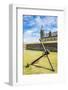 Huge Old Anchor before UNESCO World Heritage Site Kronborg Renaissance Castle, Helsingor, Denmark-Michael Runkel-Framed Photographic Print