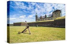 Huge Old Anchor in Front of Kronborg Renaissance Castlehelsingor, Denmark, Scandinavia, Europe-Michael Runkel-Stretched Canvas