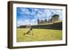 Huge Old Anchor in Front of Kronborg Renaissance Castlehelsingor, Denmark, Scandinavia, Europe-Michael Runkel-Framed Photographic Print