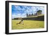 Huge Old Anchor in Front of Kronborg Renaissance Castlehelsingor, Denmark, Scandinavia, Europe-Michael Runkel-Framed Photographic Print