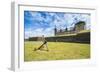 Huge Old Anchor in Front of Kronborg Renaissance Castlehelsingor, Denmark, Scandinavia, Europe-Michael Runkel-Framed Photographic Print