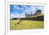 Huge Old Anchor in Front of Kronborg Renaissance Castlehelsingor, Denmark, Scandinavia, Europe-Michael Runkel-Framed Photographic Print