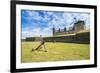 Huge Old Anchor in Front of Kronborg Renaissance Castlehelsingor, Denmark, Scandinavia, Europe-Michael Runkel-Framed Photographic Print