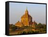 Huge Old Temple in Bagan, Myanmar, Asia-Michael Runkel-Framed Stretched Canvas