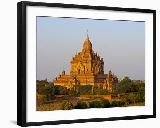Huge Old Temple in Bagan, Myanmar, Asia-Michael Runkel-Framed Photographic Print