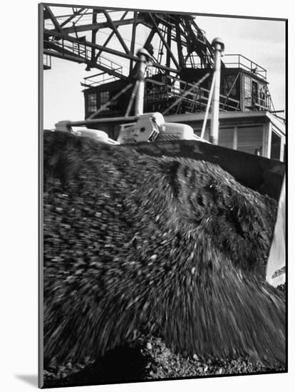 Huge Pile of Coal in Us Near the Mine and Generating Plant-Andreas Feininger-Mounted Photographic Print