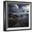 Huge Rocks on the Shore of a Sea Against a Cloudy Sky, Sardinia, Italy-null-Framed Photographic Print