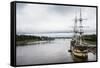 Huge Sailing Boat-Michael Runkel-Framed Stretched Canvas