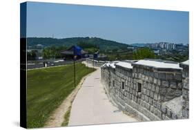 Huge Stone Walls around the Fortress of Suwon, UNESCO World Heritage Site, South Korea, Asia-Michael-Stretched Canvas