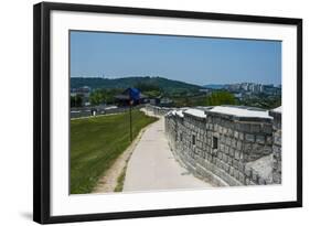 Huge Stone Walls around the Fortress of Suwon, UNESCO World Heritage Site, South Korea, Asia-Michael-Framed Photographic Print