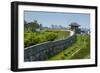 Huge Stone Walls around the Fortress of Suwon, UNESCO World Heritage Site, South Korea, Asia-Michael-Framed Photographic Print