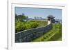 Huge Stone Walls around the Fortress of Suwon, UNESCO World Heritage Site, South Korea, Asia-Michael-Framed Photographic Print