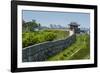 Huge Stone Walls around the Fortress of Suwon, UNESCO World Heritage Site, South Korea, Asia-Michael-Framed Photographic Print