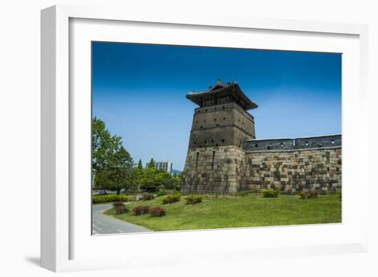 Huge Stone Walls around the Suwon Fortress, South Korea-Michael Runkel-Framed Photographic Print