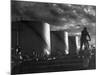 Huge Storage Tanks of Aramco Oil Co-Howard Sochurek-Mounted Photographic Print