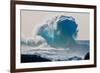 Huge storm surf breaking off the Na Pali coast, Kauai, Hawaii-Mark A Johnson-Framed Photographic Print