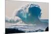 Huge storm surf breaking off the Na Pali coast, Kauai, Hawaii-Mark A Johnson-Mounted Photographic Print