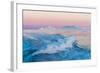 Huge Stranded Icebergs at the Mouth of the Icejord Near Ilulissat at Midnight, Greenland-Luis Leamus-Framed Photographic Print