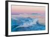 Huge Stranded Icebergs at the Mouth of the Icejord Near Ilulissat at Midnight, Greenland-Luis Leamus-Framed Photographic Print